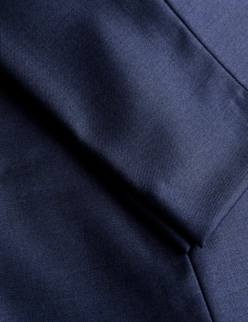 FINAL SALE: BKT50 Tailored Trouser in Super 120s Twill - Midnight Blue