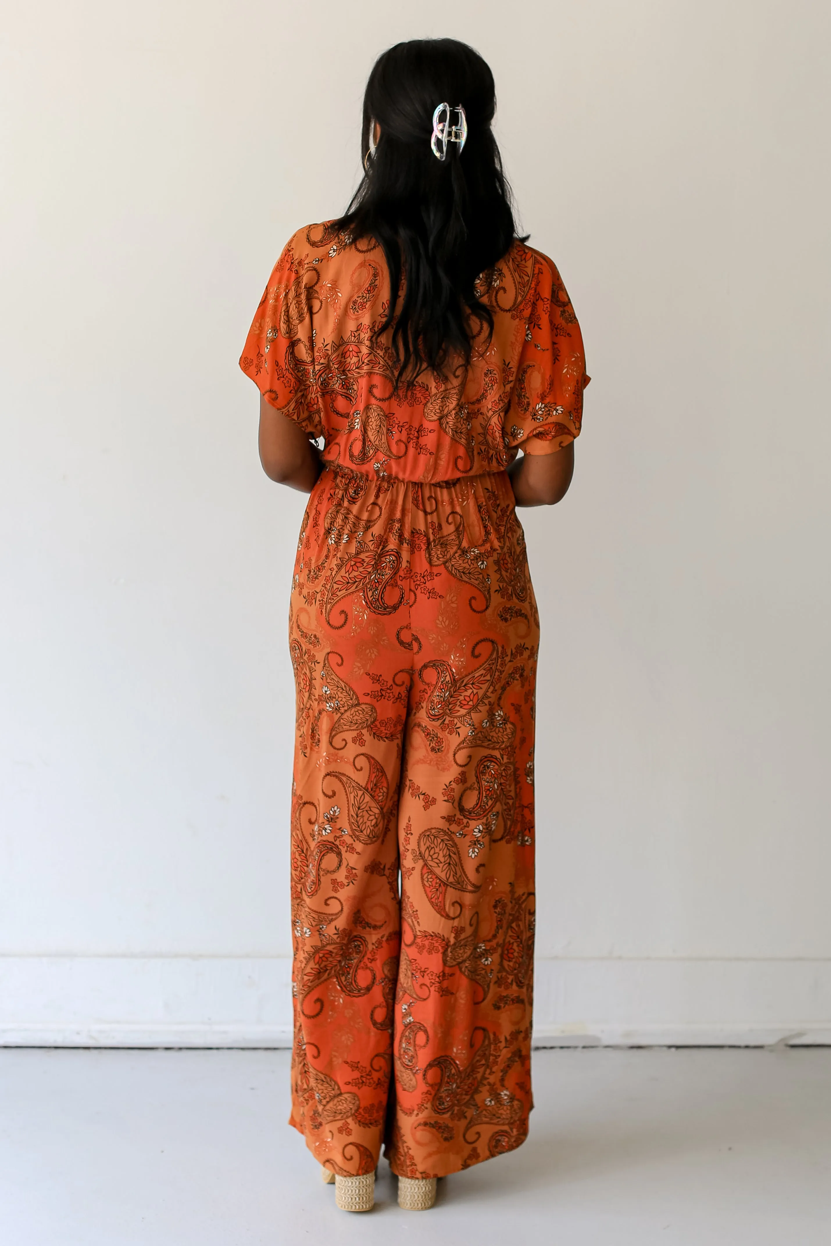 FINAL SALE - Getaway Moves Paisley Jumpsuit