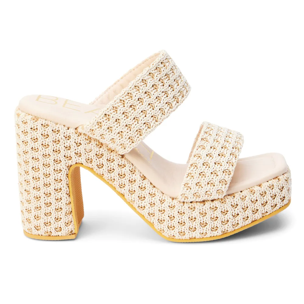 Gem Block Heel Platform Sandals