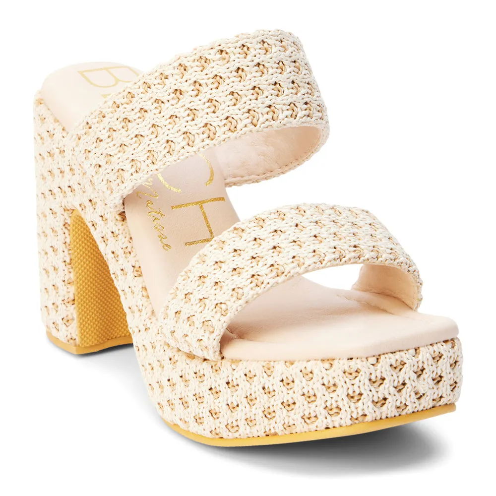 Gem Block Heel Platform Sandals