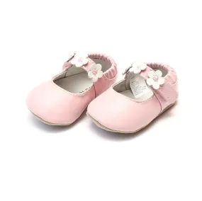 Hope Soft Leather Flower Strap Crib Mary Jane (Infant)