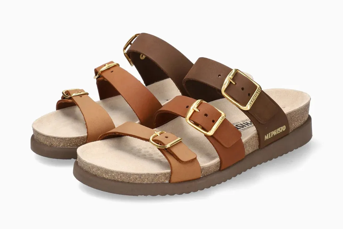 Hyacinta Multi-Buckle Walking Sandal in Camel