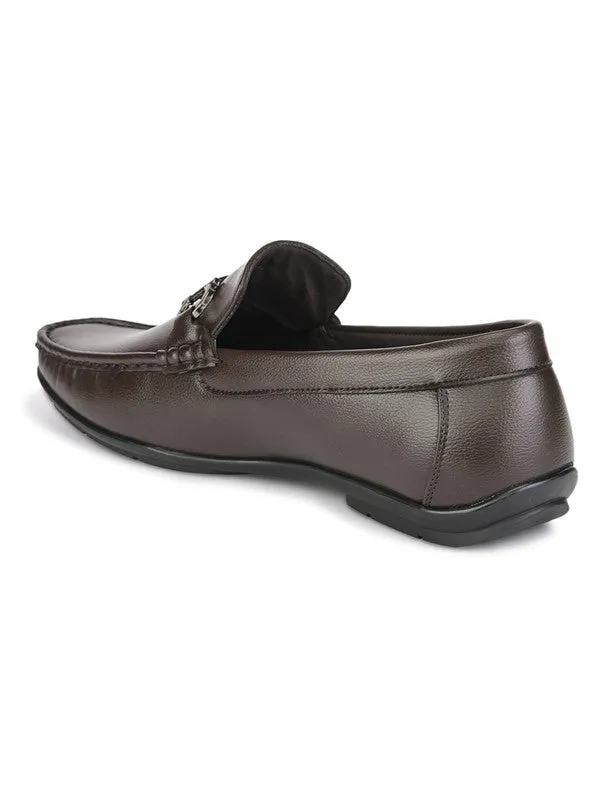 Hydes N Hues Brown Classy Loafers For Men