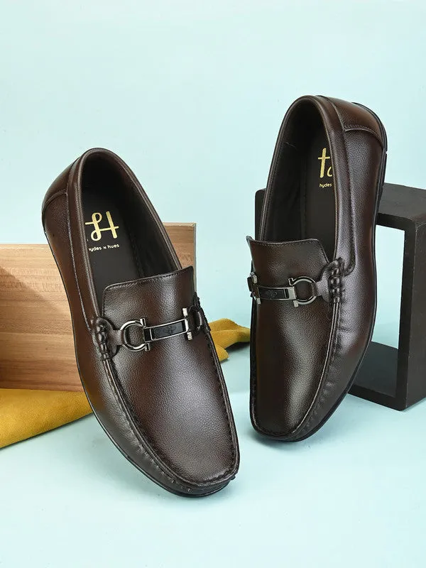 Hydes N Hues Brown Classy Loafers For Men