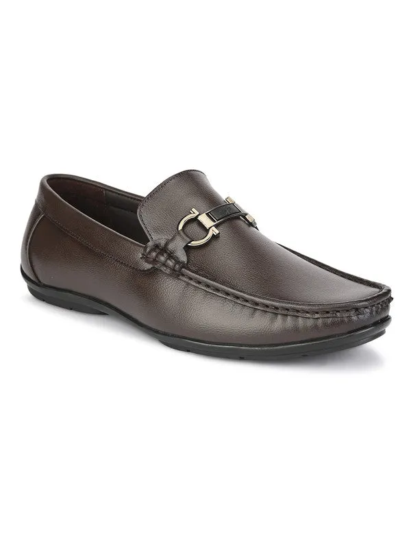 Hydes N Hues Brown Classy Loafers For Men