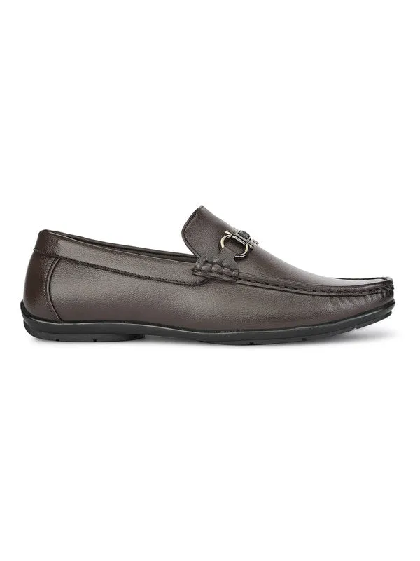 Hydes N Hues Brown Classy Loafers For Men