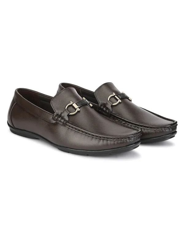 Hydes N Hues Brown Classy Loafers For Men