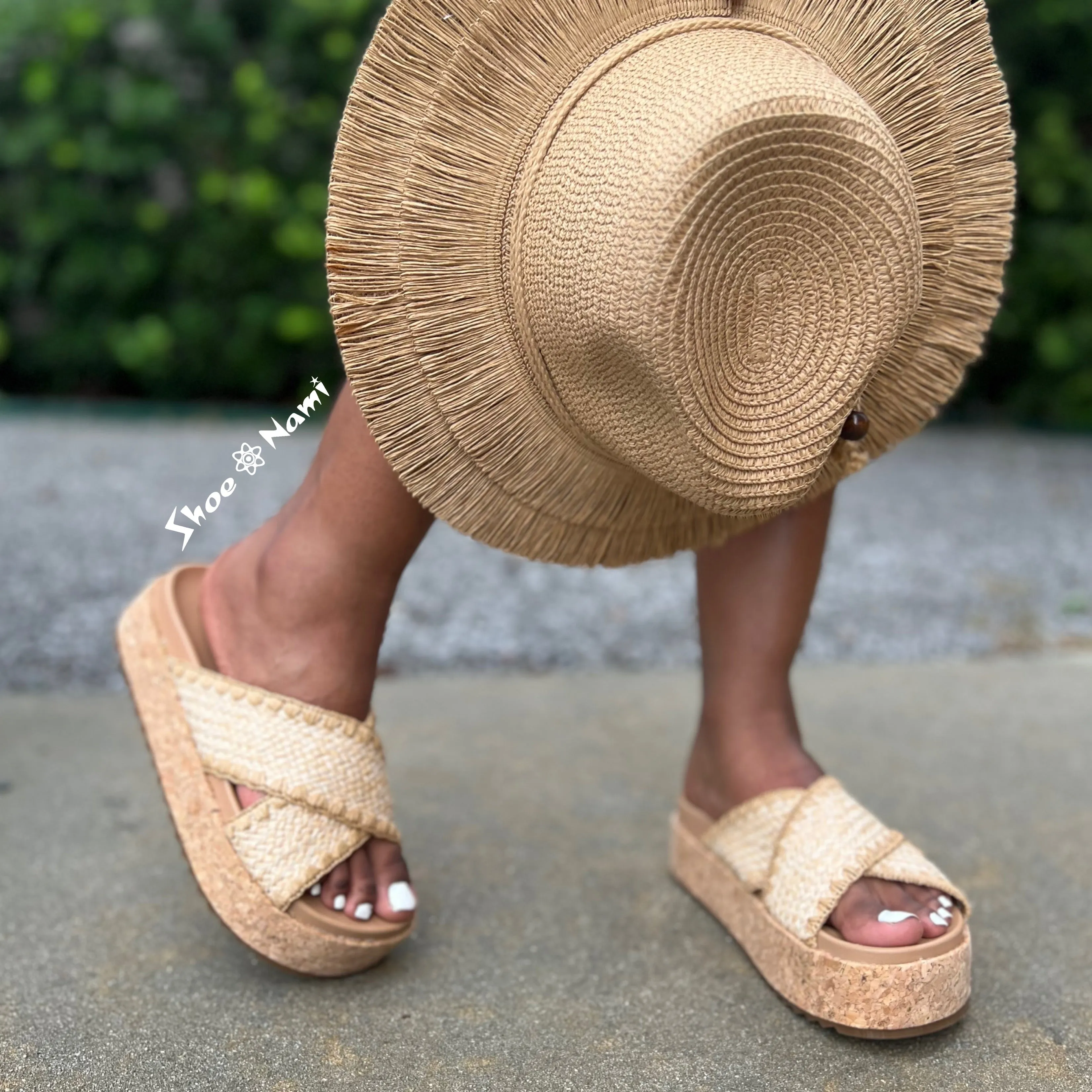 IN ORDER Nude Woven Sandal