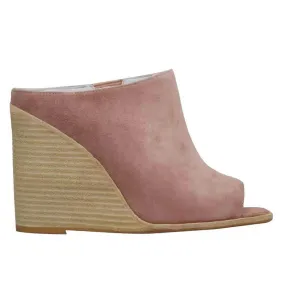 JEFFREY CAMPBELL RAVENNA NUDE SUEDE WEDGE