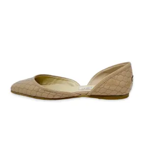 Jimmy Choo Beige Patent Ballerina Flats 39