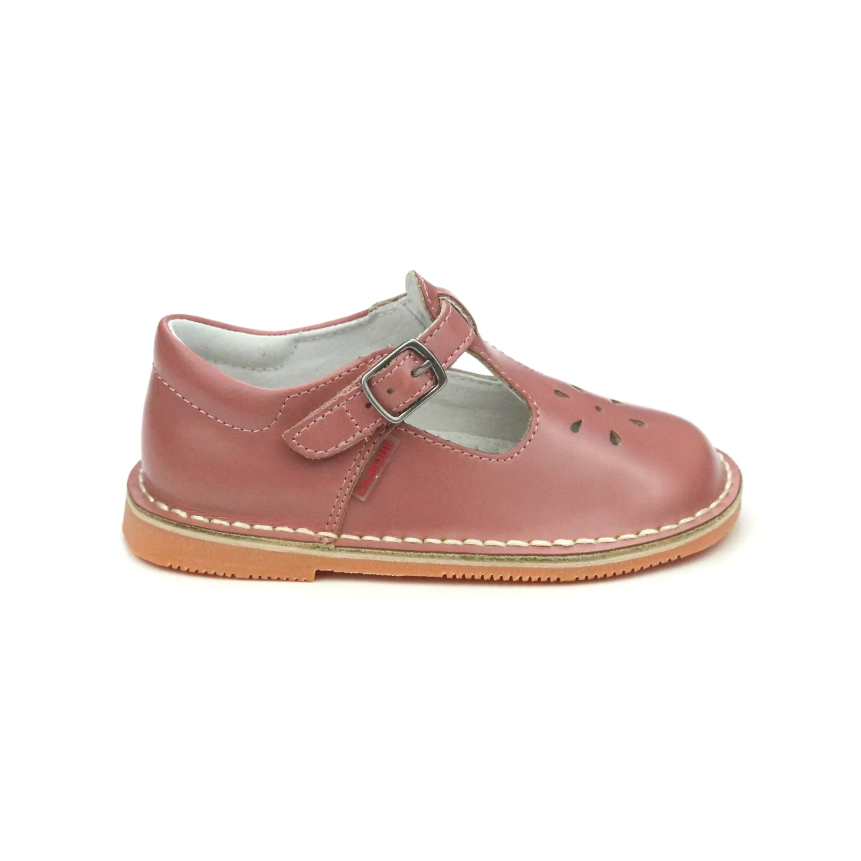 Joy Waxed Leather T-Strap Mary Jane