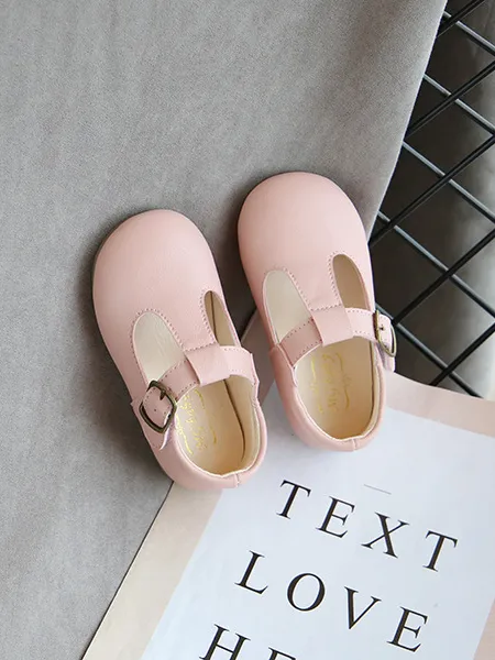 Just Adorable T Strap Buckle Flats by Liv and Mia