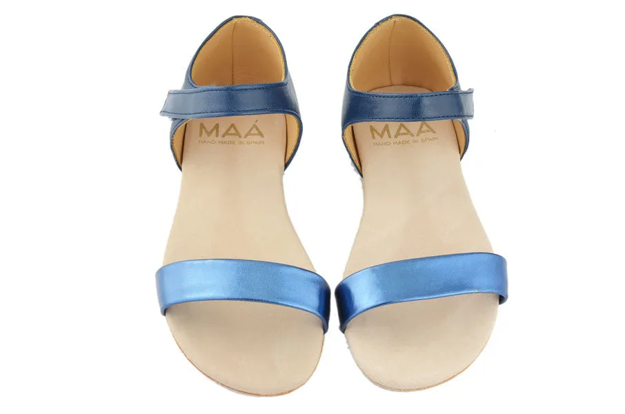 MAA Girls Metallic Blue and Navy Sandal