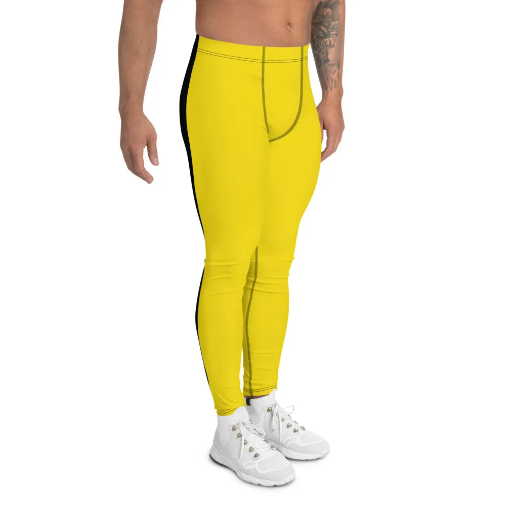 Mens Kill Bill and Game of Death Inspired Athletic Leggings: Perfect for Running, Gym, BJJ, and MMA