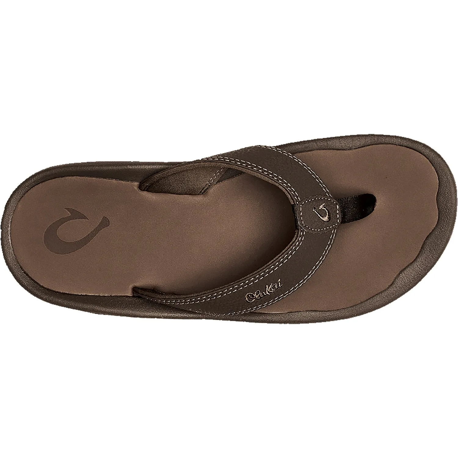 Men's OluKai Ohana Dark Java/Ray Synthetic Leather