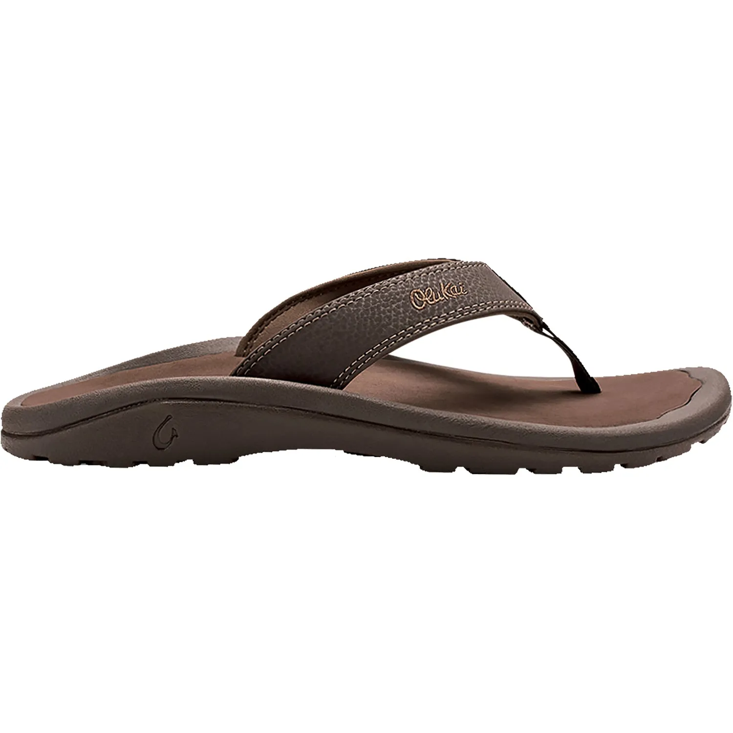 Men's OluKai Ohana Dark Java/Ray Synthetic Leather