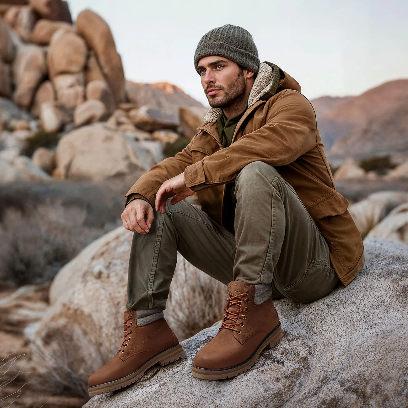 Merino Leather Boot Men