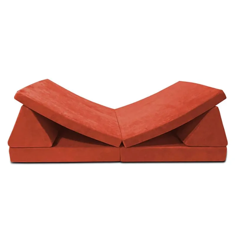 Mod Blox 6 Piece Modular Microsuede Foam Play Couch