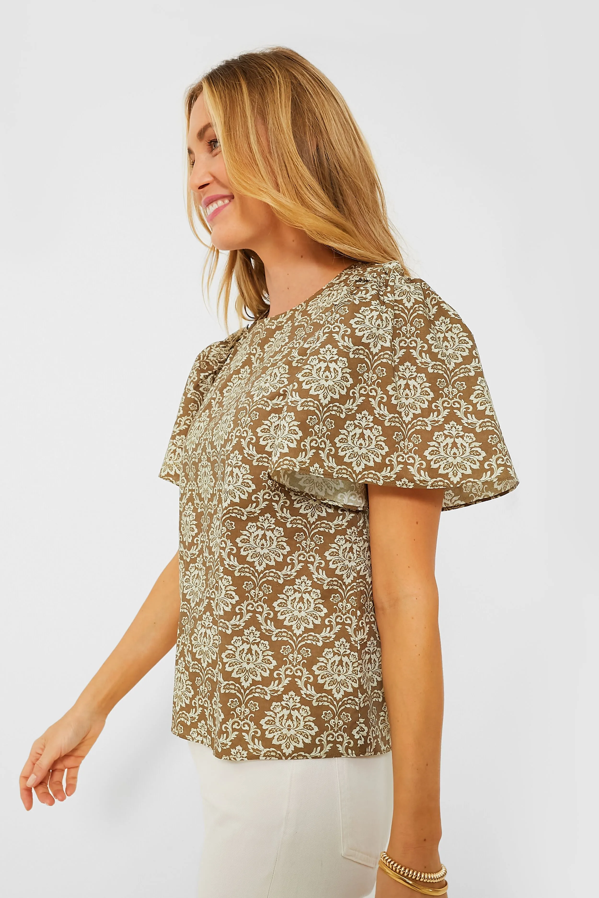 Moss Printed Molli Blouse