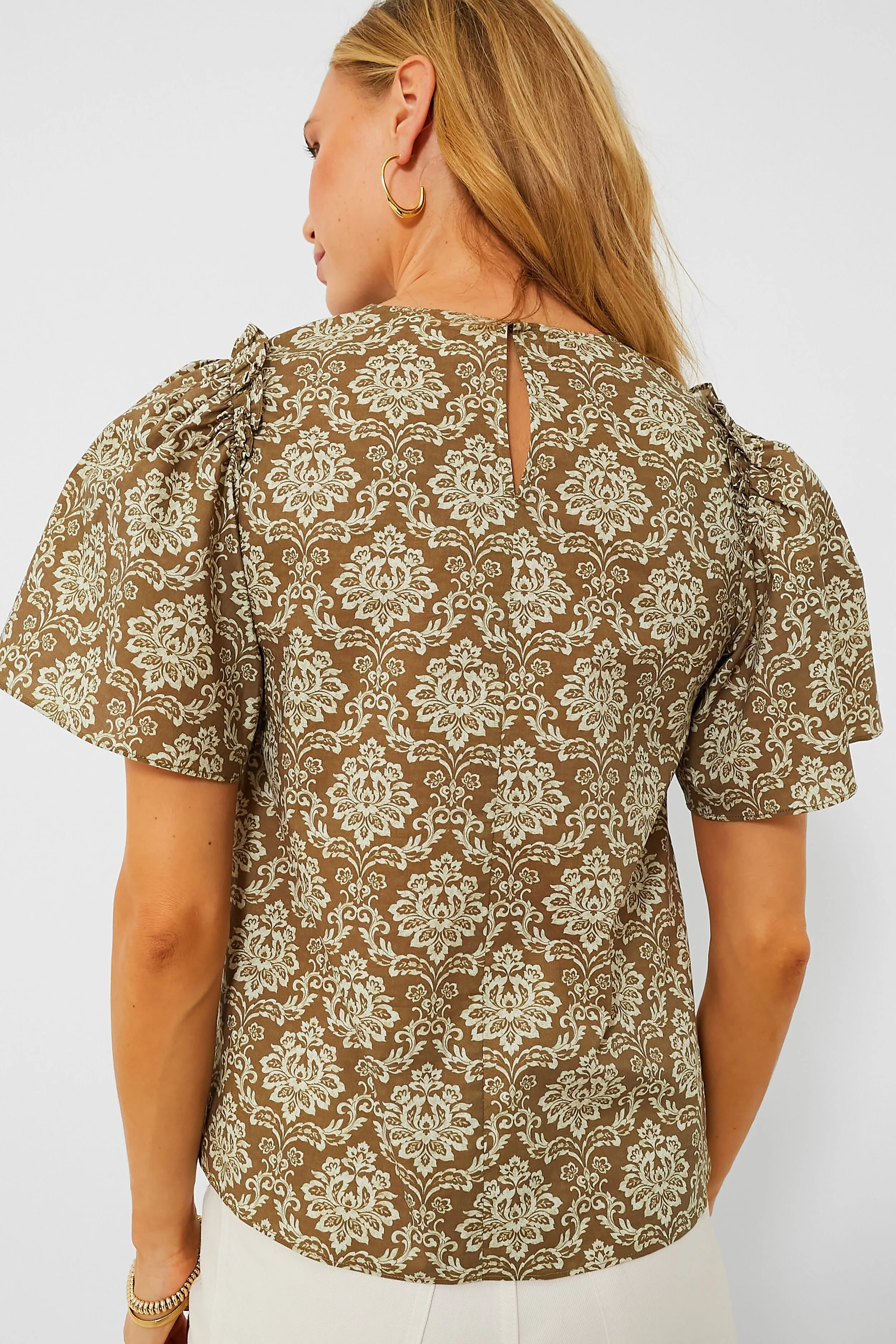 Moss Printed Molli Blouse