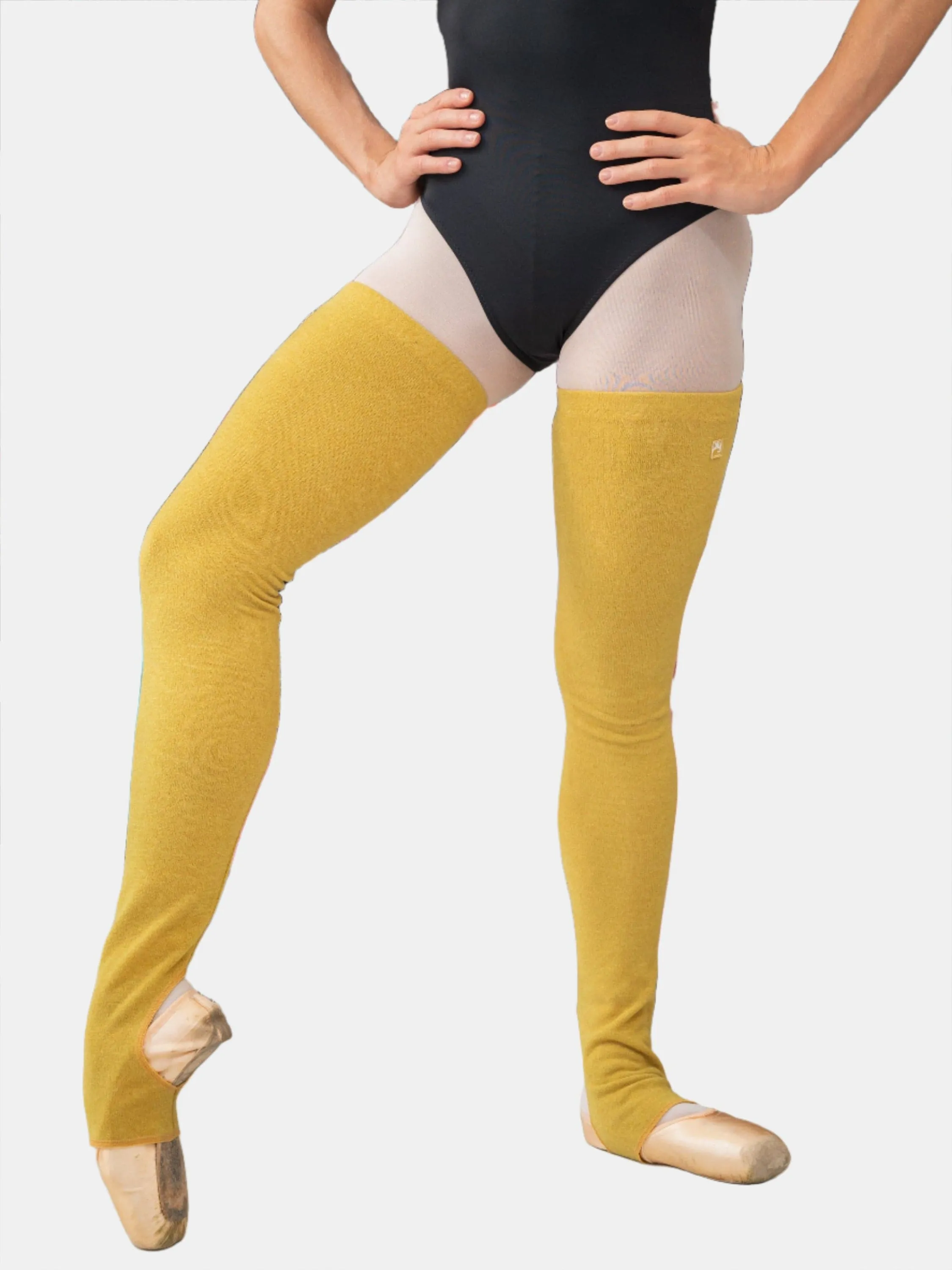 Mustard Long Dance Leg Warmers MP907