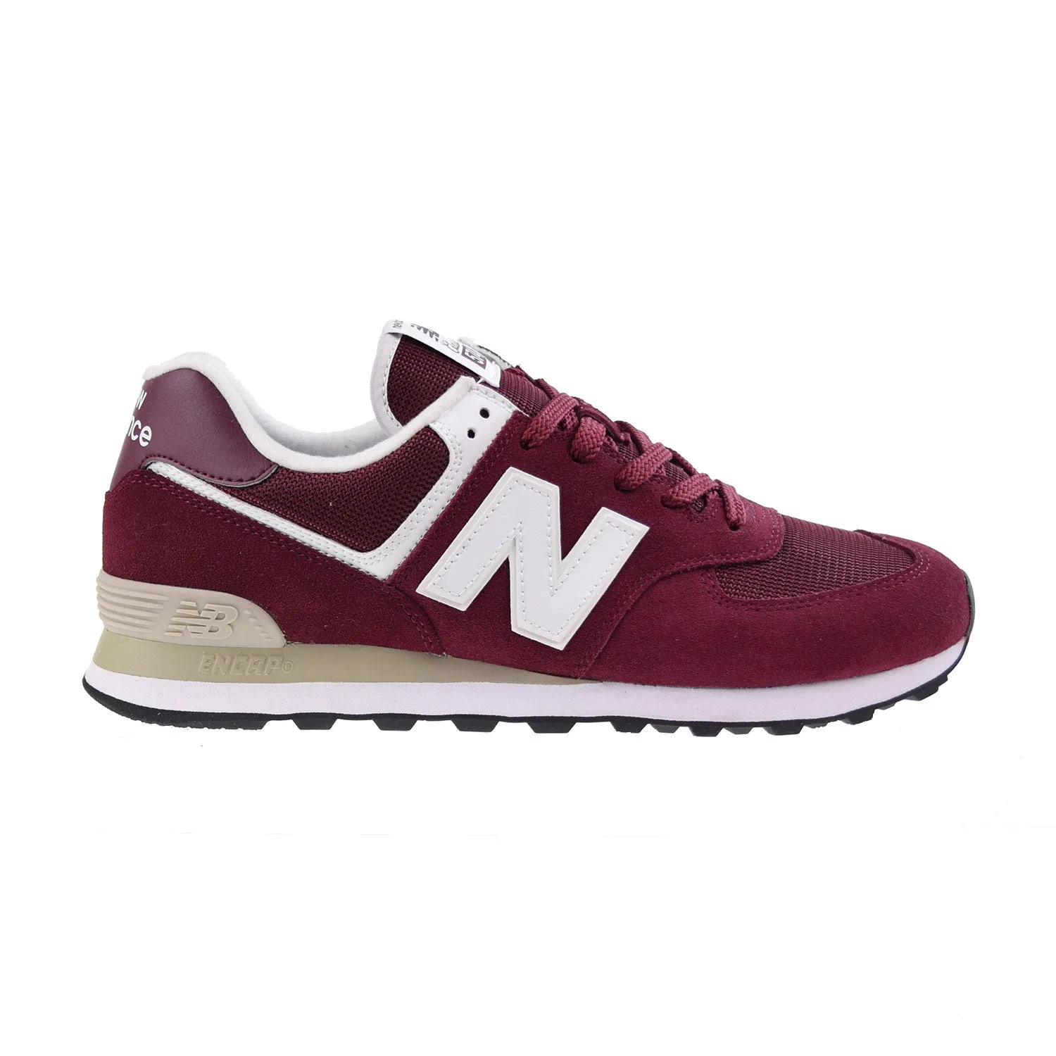 New Balance 574 Men's Shoes Garnet-White