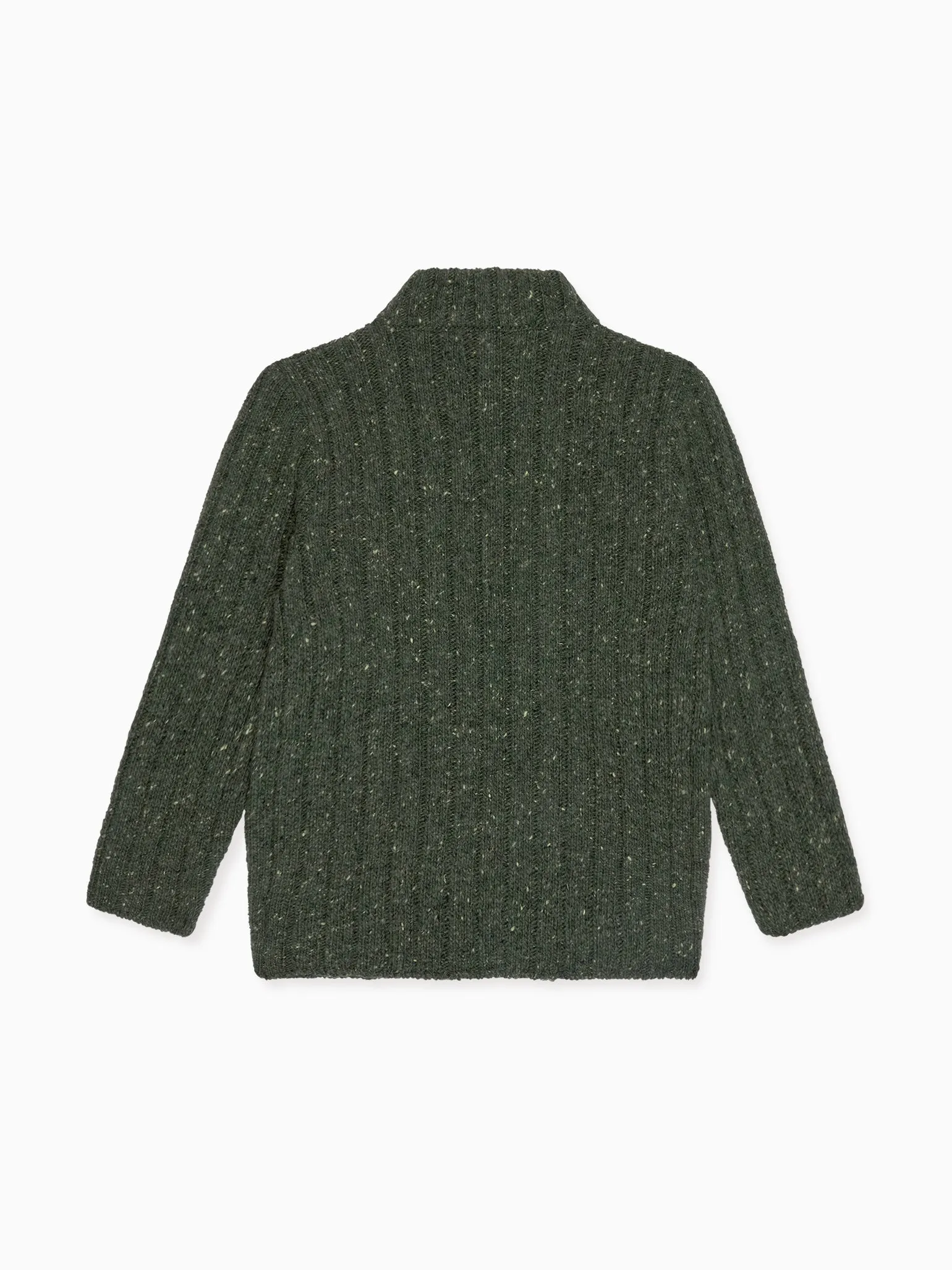 Olive Bolo Merino Boy Cardigan