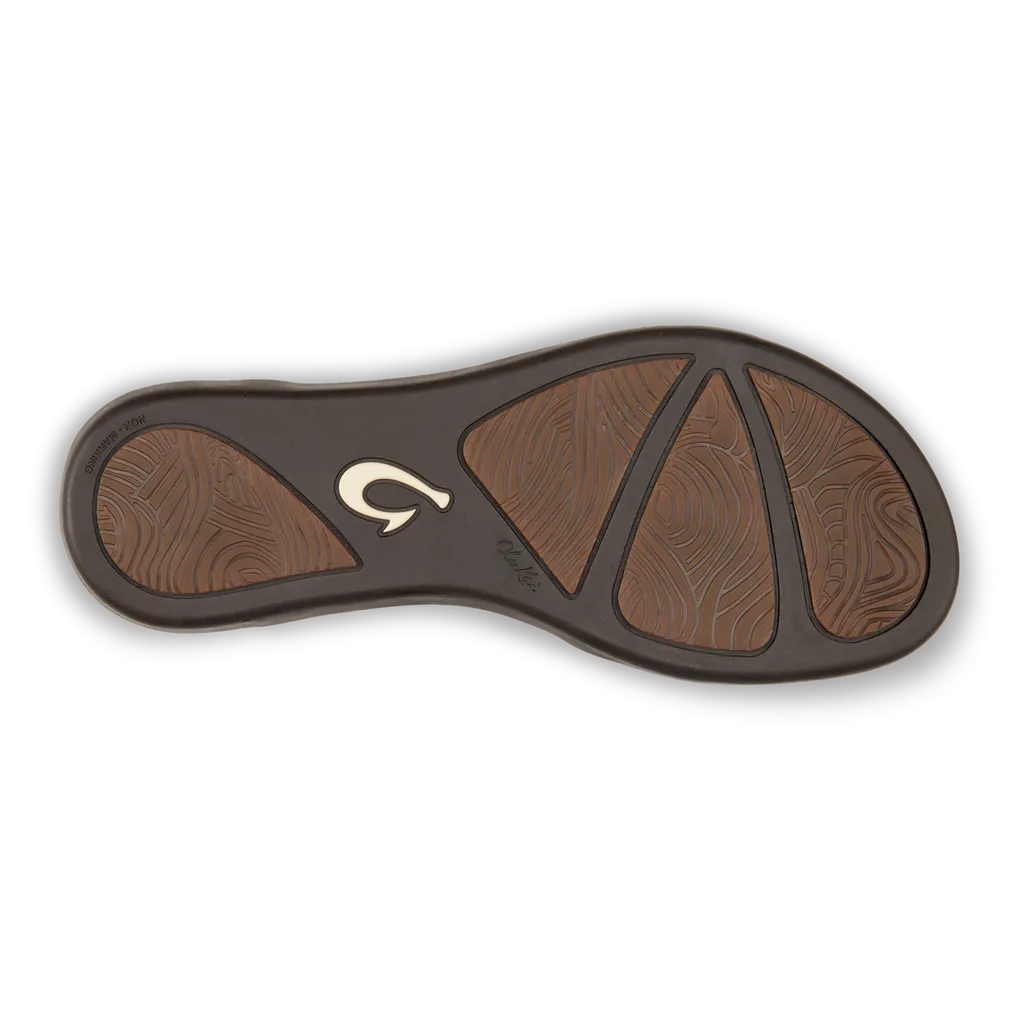 Olukai Ho'Opio Leather Sandal-Bubbly/Dk Java