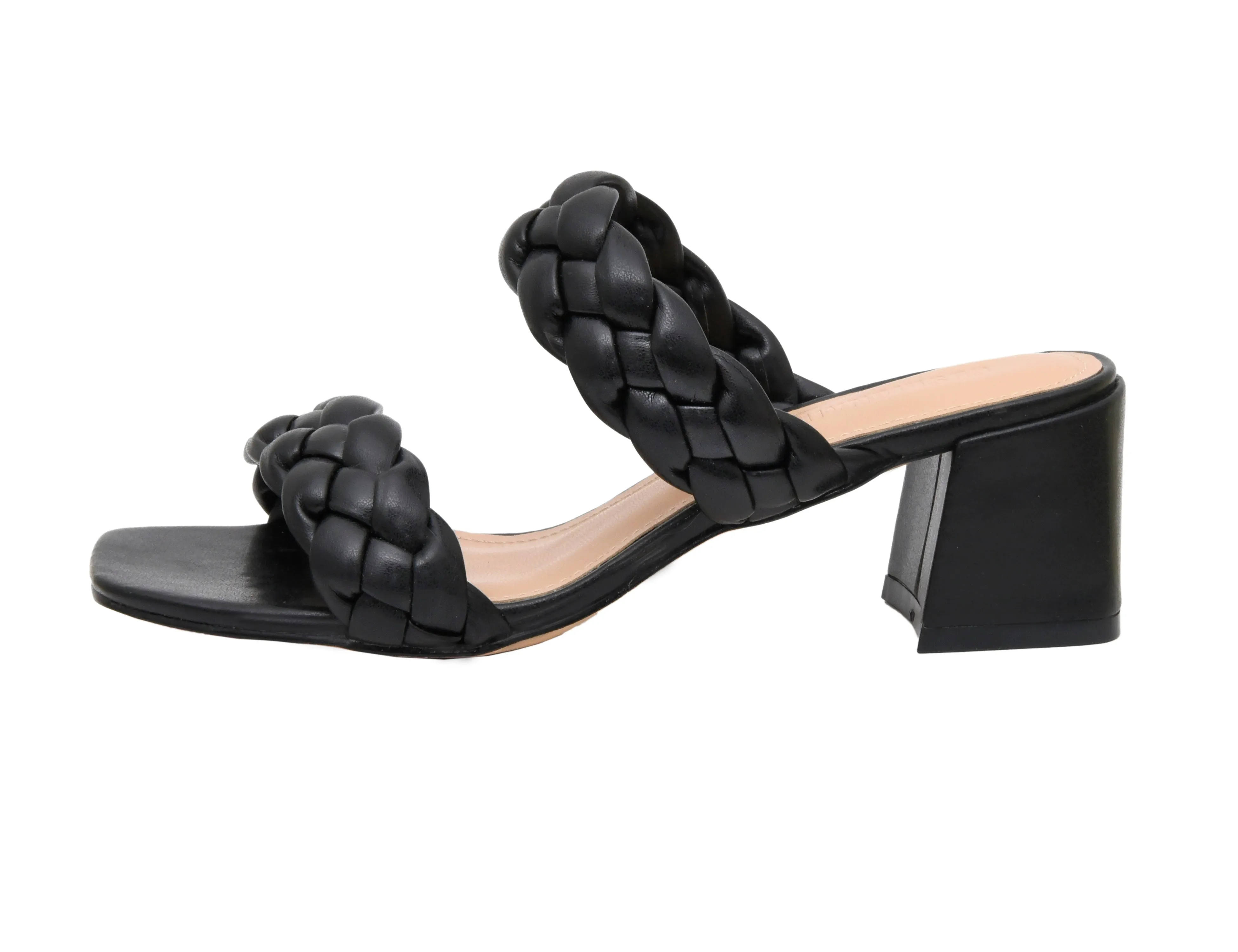 Onyx Braided Heel Sandal