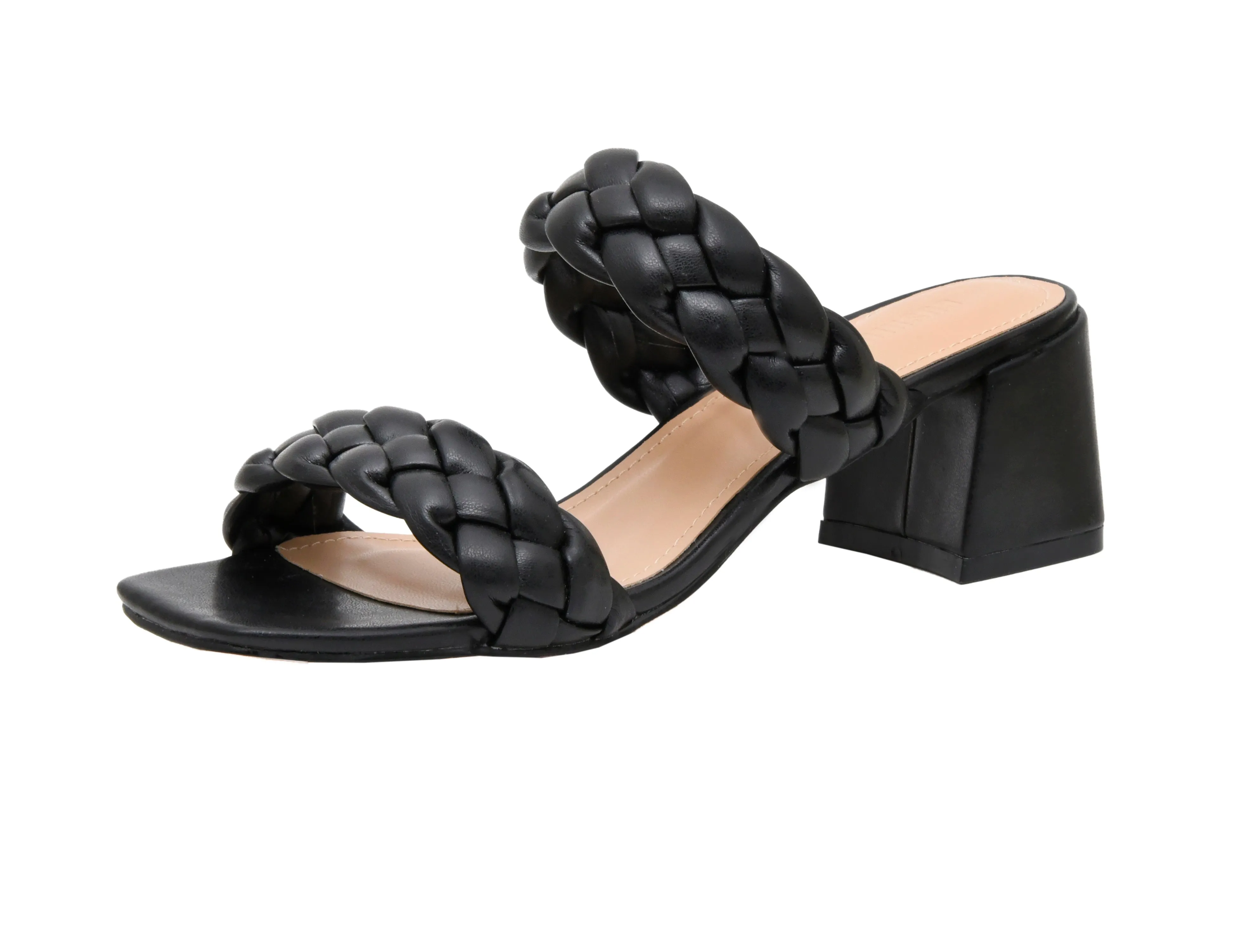 Onyx Braided Heel Sandal