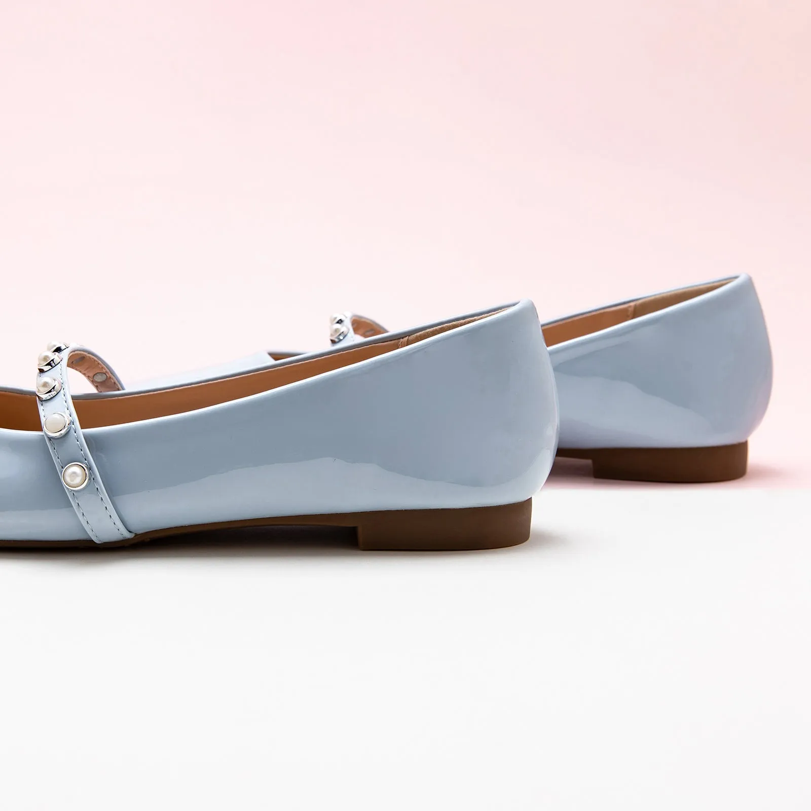 Patent Pearl-Strap Mary Jane (Clara)