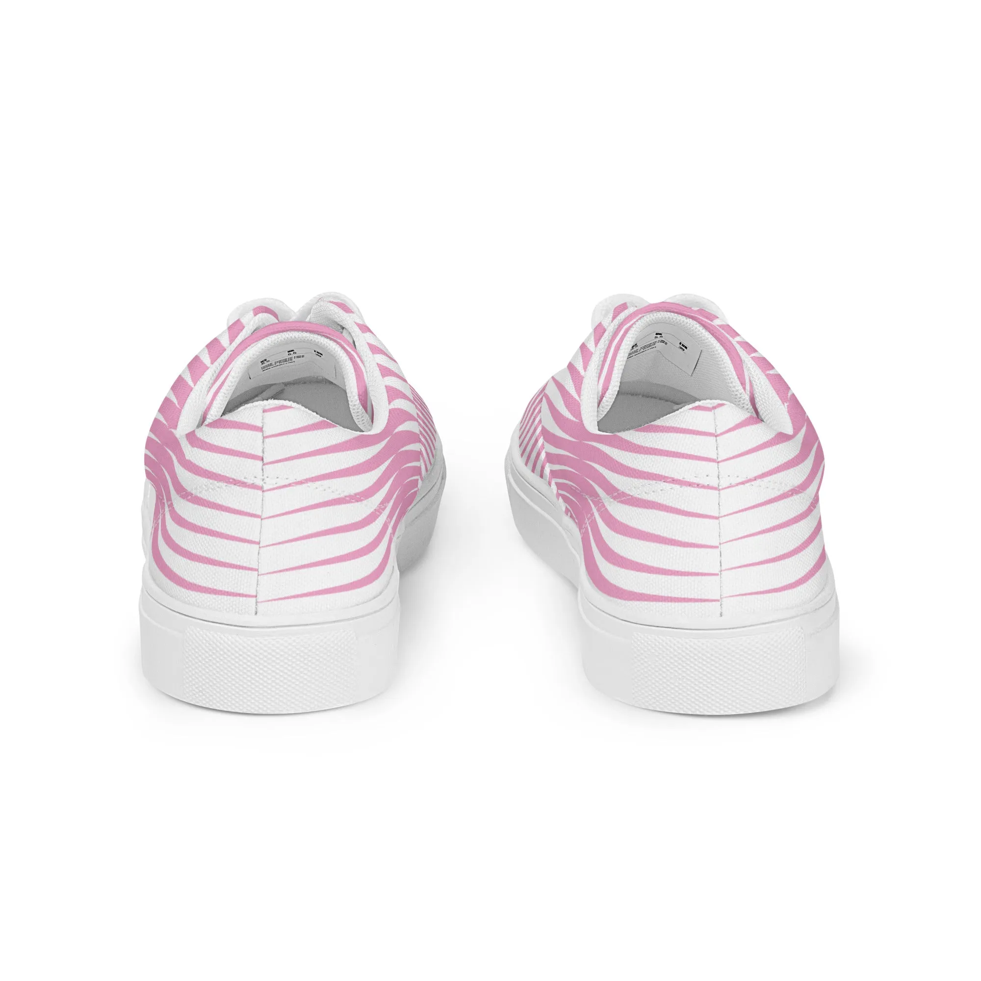 Pink Wedges Women’s lace-up canvas shoes