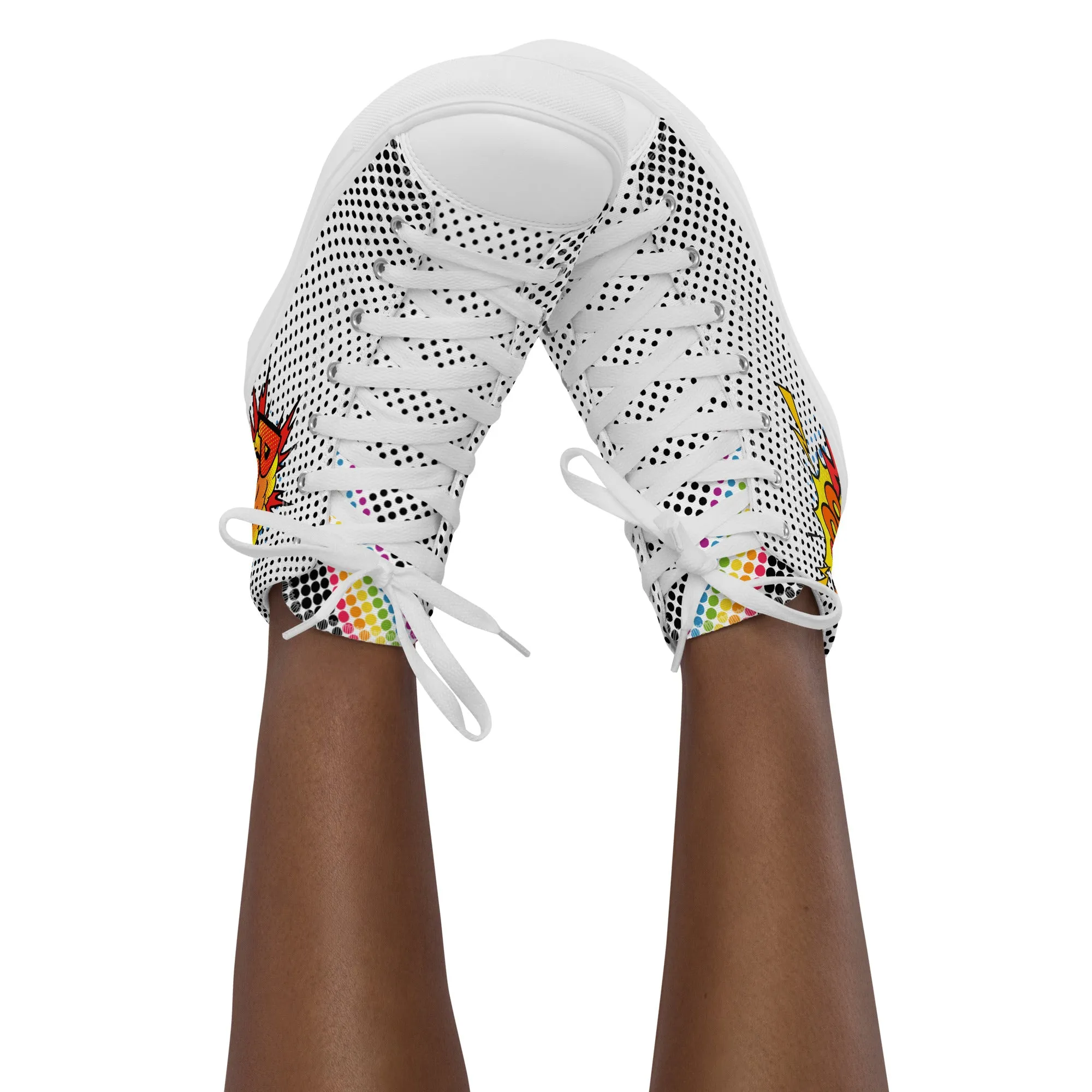 Pow! Pop Art High Top Trainers (female sizes)