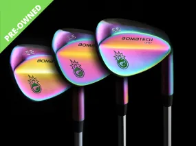 Pre-Owned Volcano Torched BombTech 52, 56 and 60 Golf Wedge Set