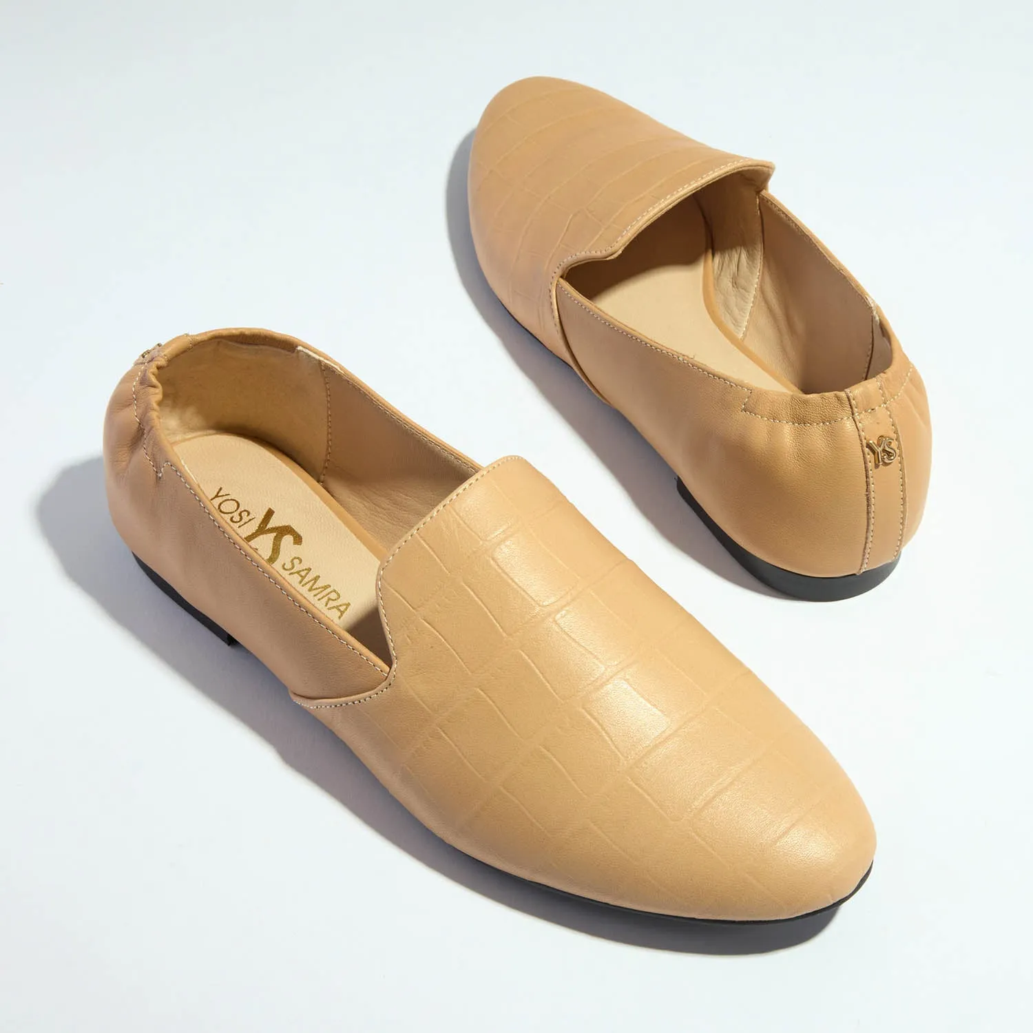 Preslie Loafer in Tan Reptile Leather