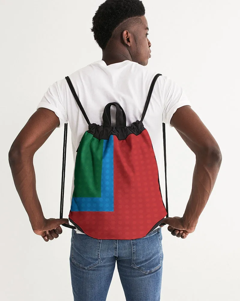 Primary Color Canvas Drawstring Bag