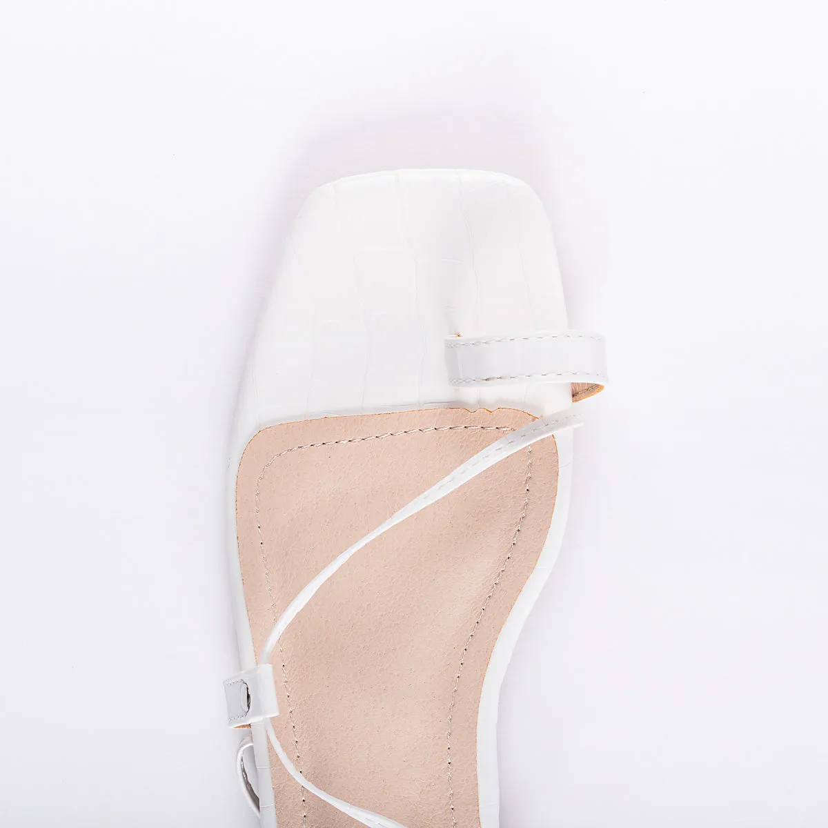 RAID Adaze Lace up Sandal in White