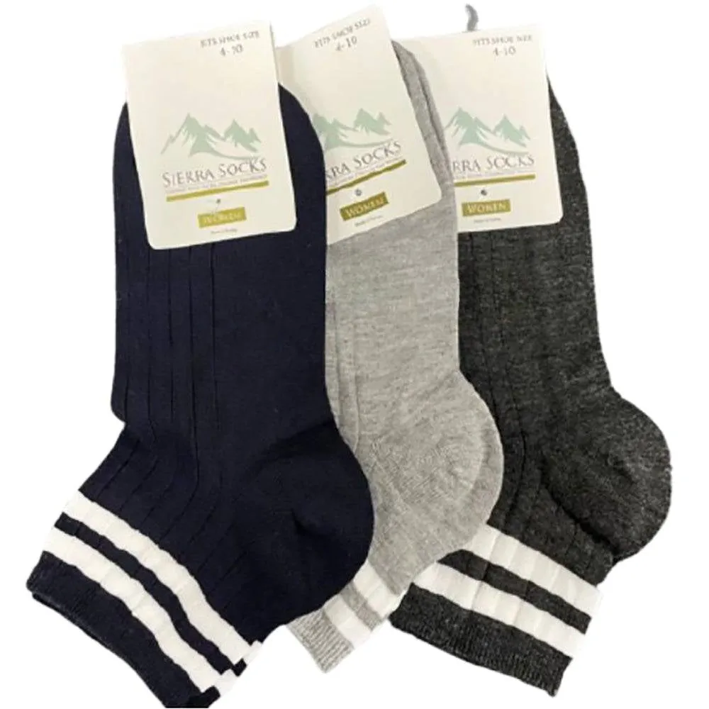 Rayon Ladies Quarter Hi Performance Socks Multi-Packs