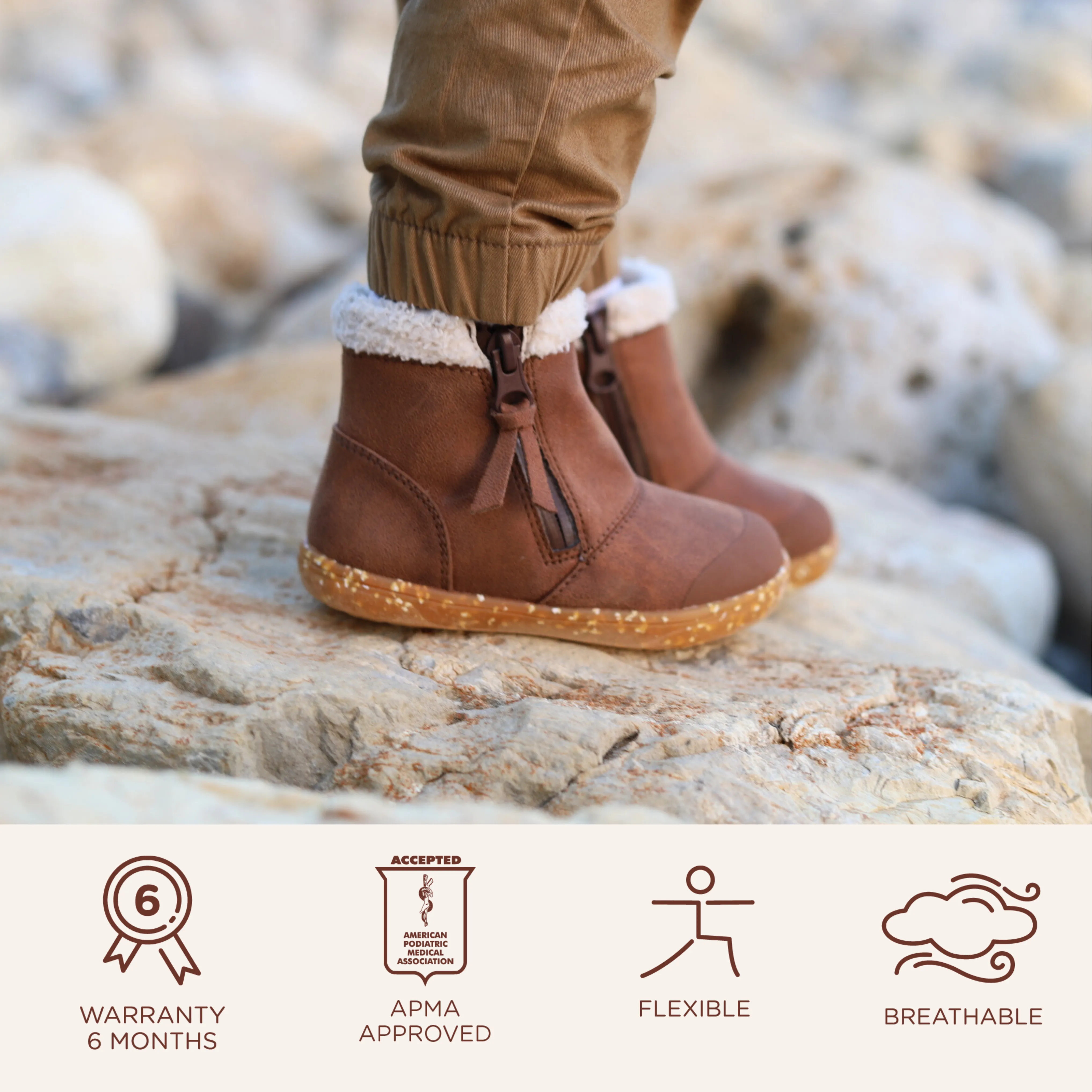 ROOK FLEECE WATERPROOF Ankle Boot | Saddle Tan