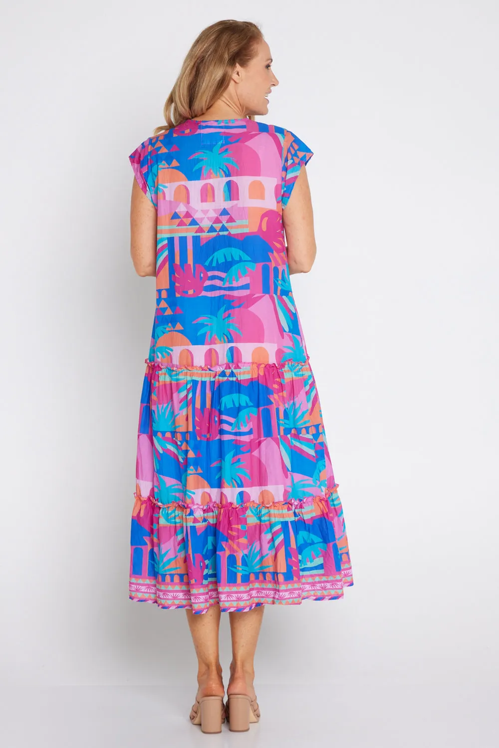 Rowanna Maxi Dress - Bright Royal Fuchsia