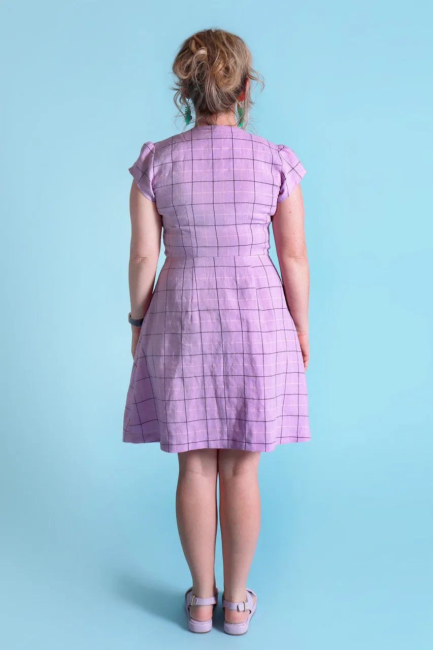 Saski Sister Dress Lilac Plaid