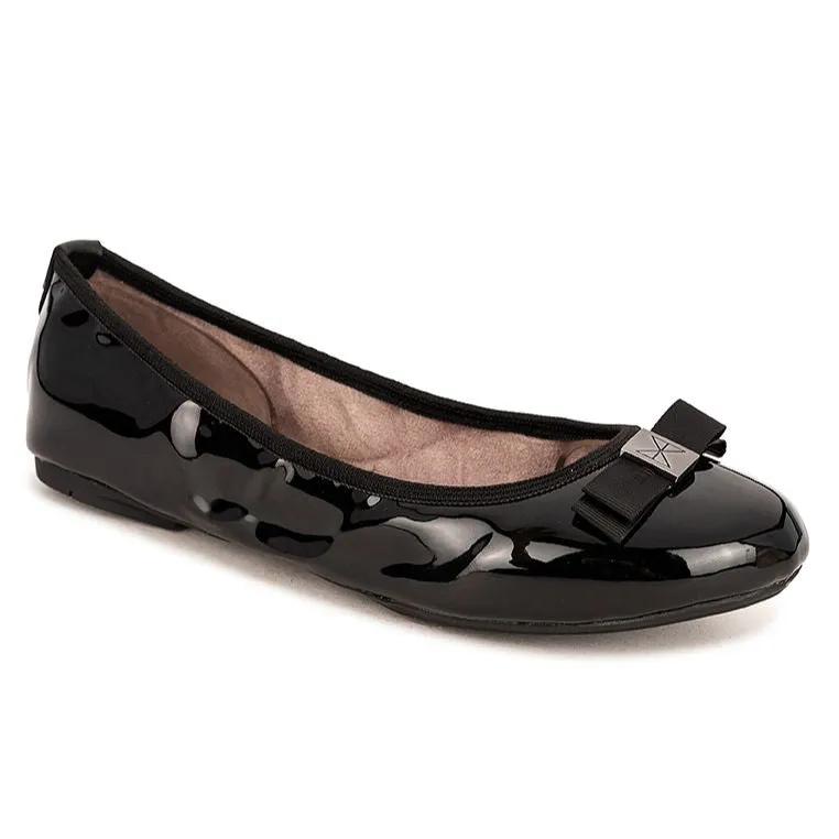 SHEA Ballet Flat Shoes - Black Patent