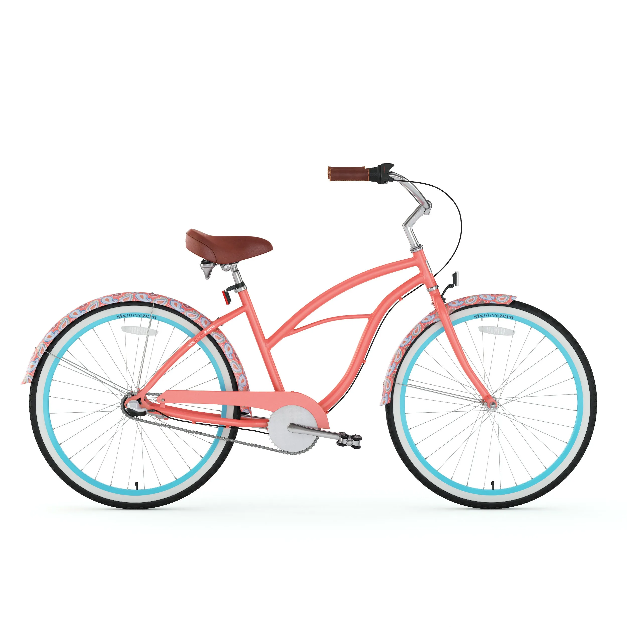 sixthreezero Paisley 3 Speed 26" Women's Beach Cruiser Bike