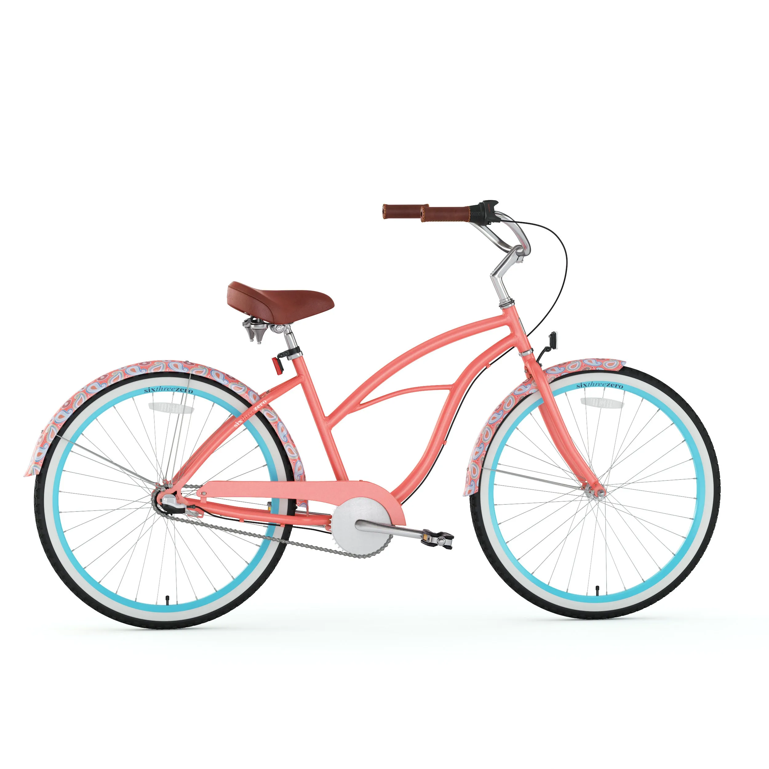 sixthreezero Paisley 3 Speed 26" Women's Beach Cruiser Bike