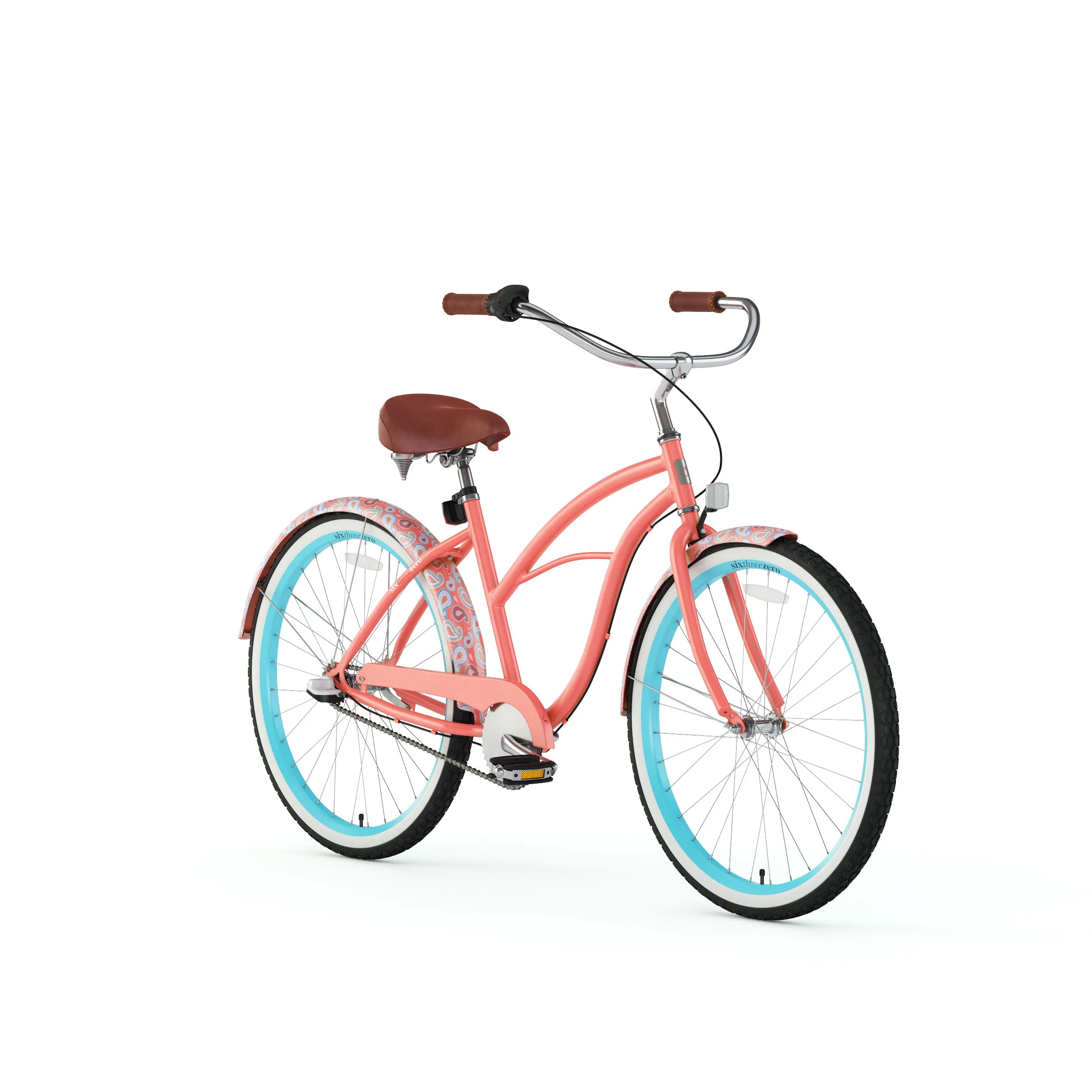 sixthreezero Paisley 3 Speed 26" Women's Beach Cruiser Bike