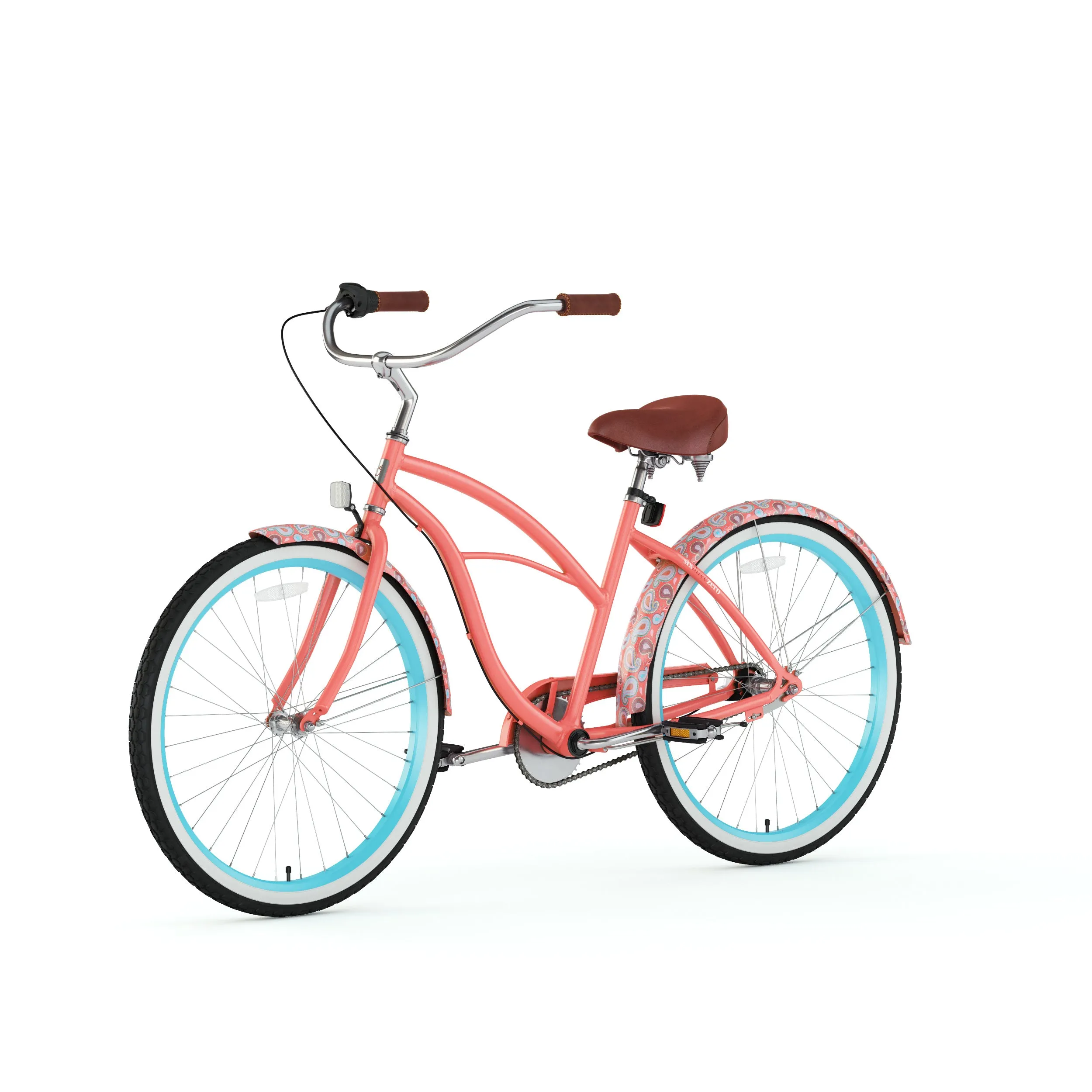 sixthreezero Paisley 3 Speed 26" Women's Beach Cruiser Bike