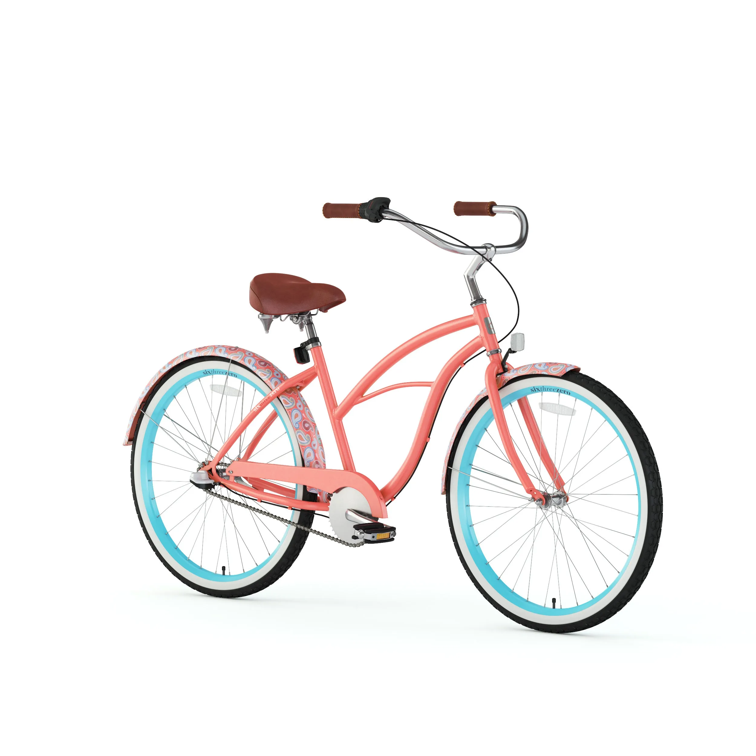 sixthreezero Paisley 3 Speed 26" Women's Beach Cruiser Bike