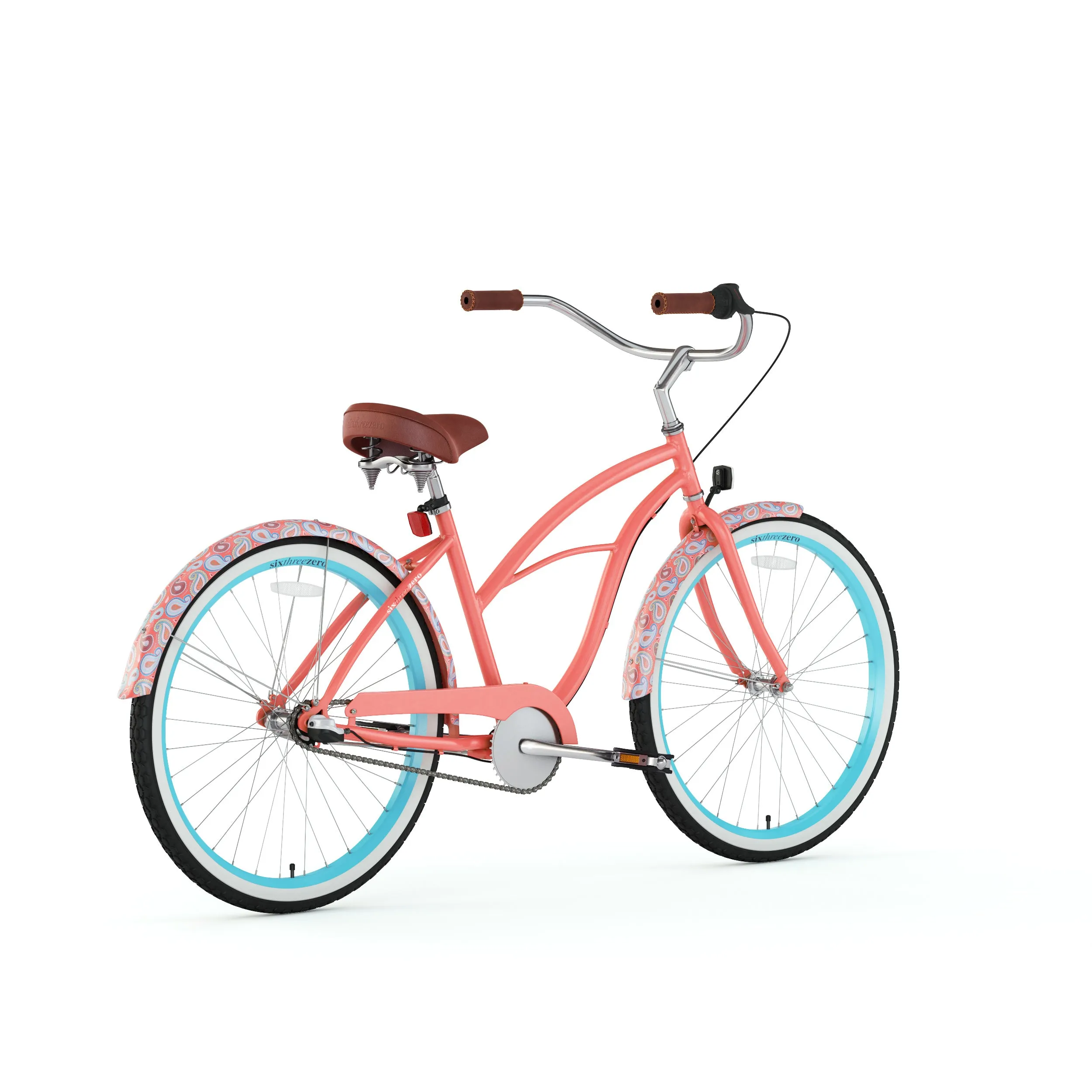 sixthreezero Paisley 3 Speed 26" Women's Beach Cruiser Bike