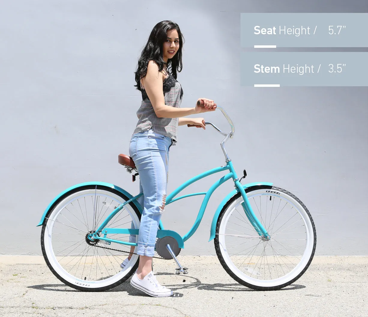 sixthreezero Paisley 3 Speed 26" Women's Beach Cruiser Bike