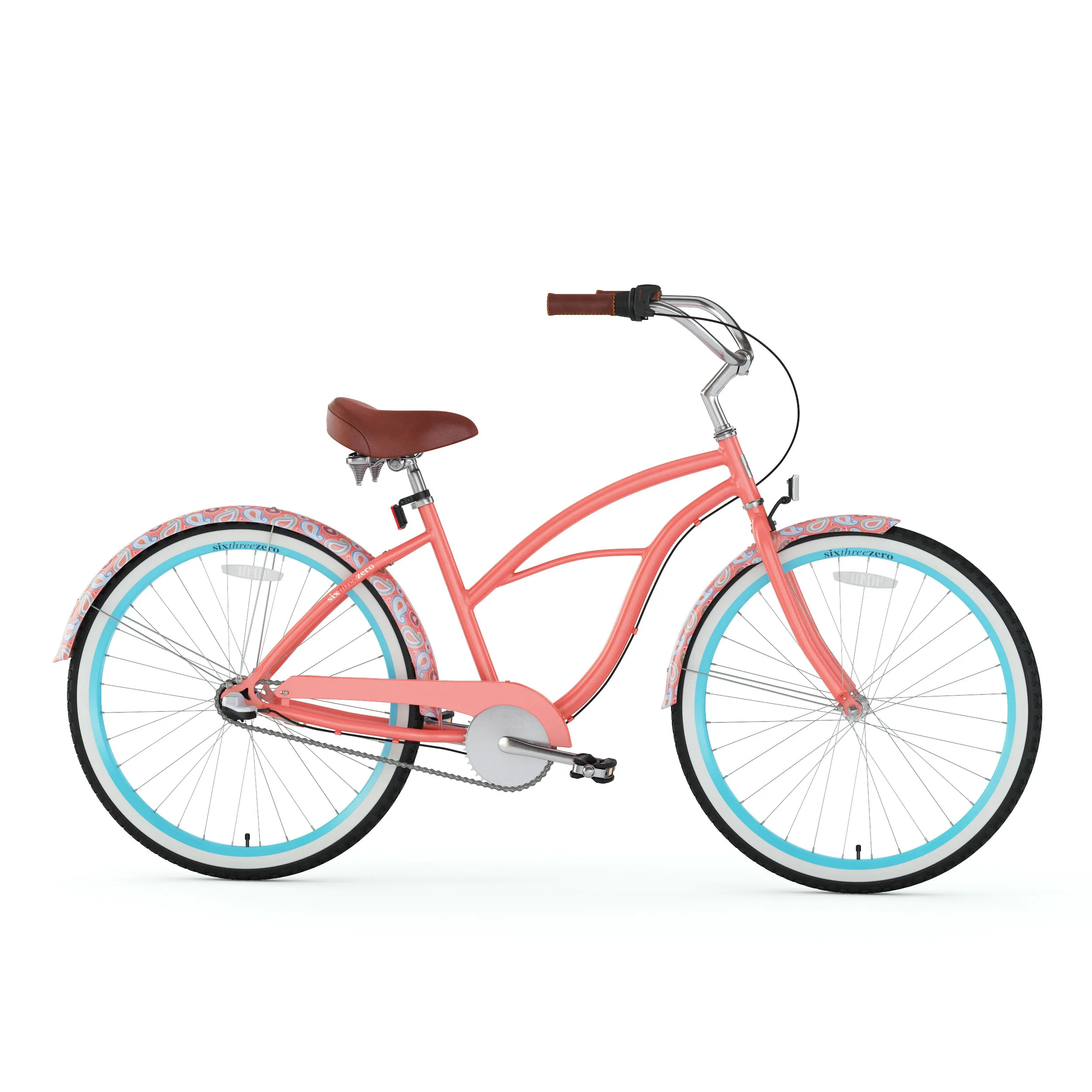 sixthreezero Paisley 3 Speed 26" Women's Beach Cruiser Bike